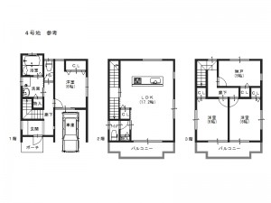 井口堂２丁目間取り